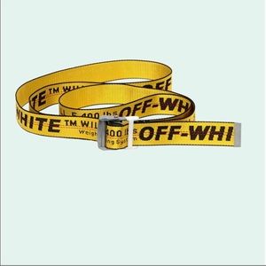 Off-white industrial belt